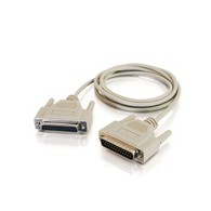 DB25 muški do ženski serijski null modemski kabel