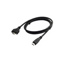 USB 3.1 C muški s dvostrukim vijčanim zatvaranjem na kabel kabela C